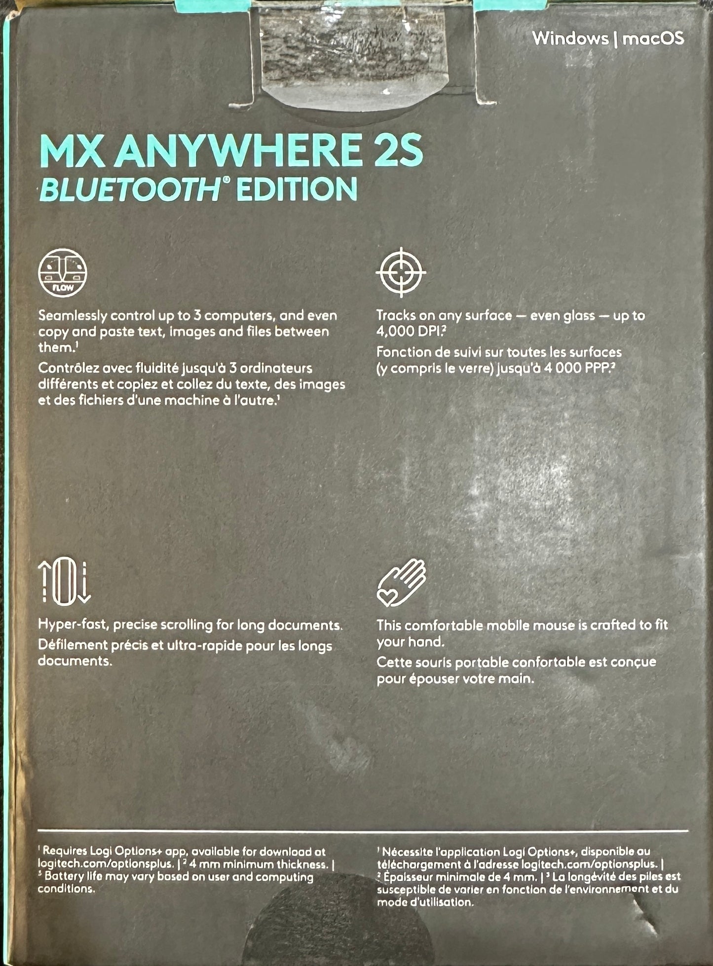 Logitech MX Anywhere 2S Wireless Bluetooth Mouse – Works on Any Surface
