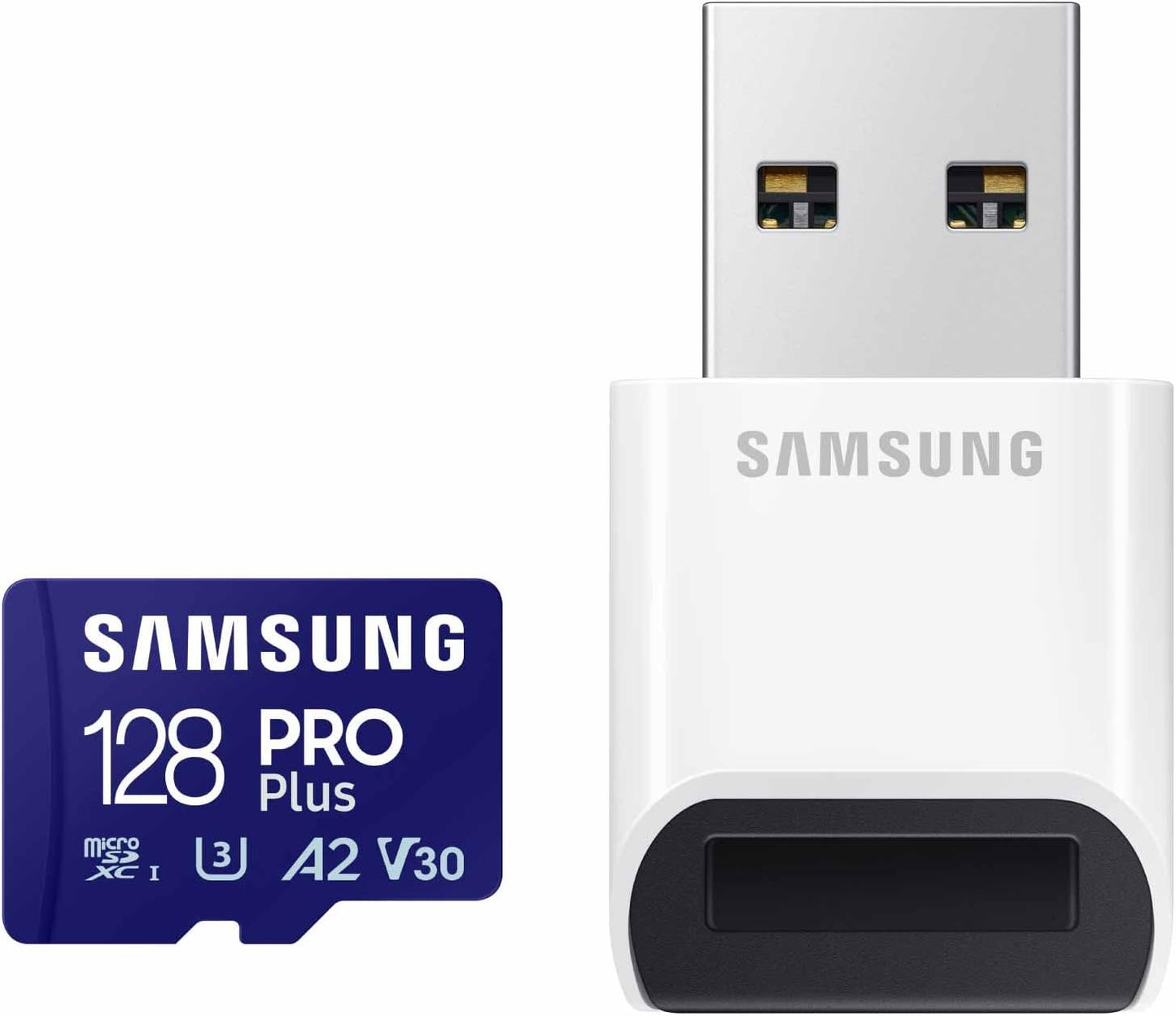 Samsung PRO Plus 128GB microSDXC Memory Card + Reader