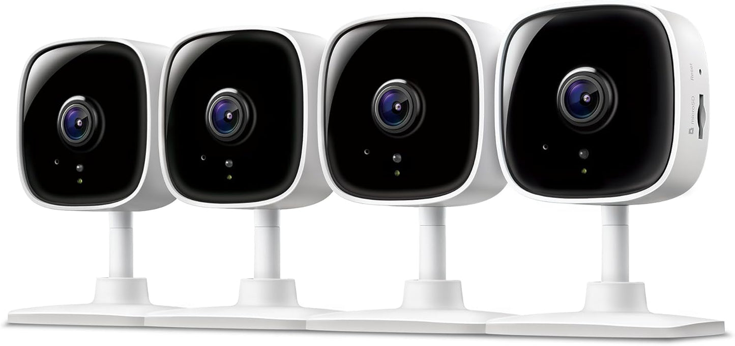 TP Link Tapo Motion Detection Home Security WiFi Camera 4 Pack 1080p Full HD (OPEN BOX)