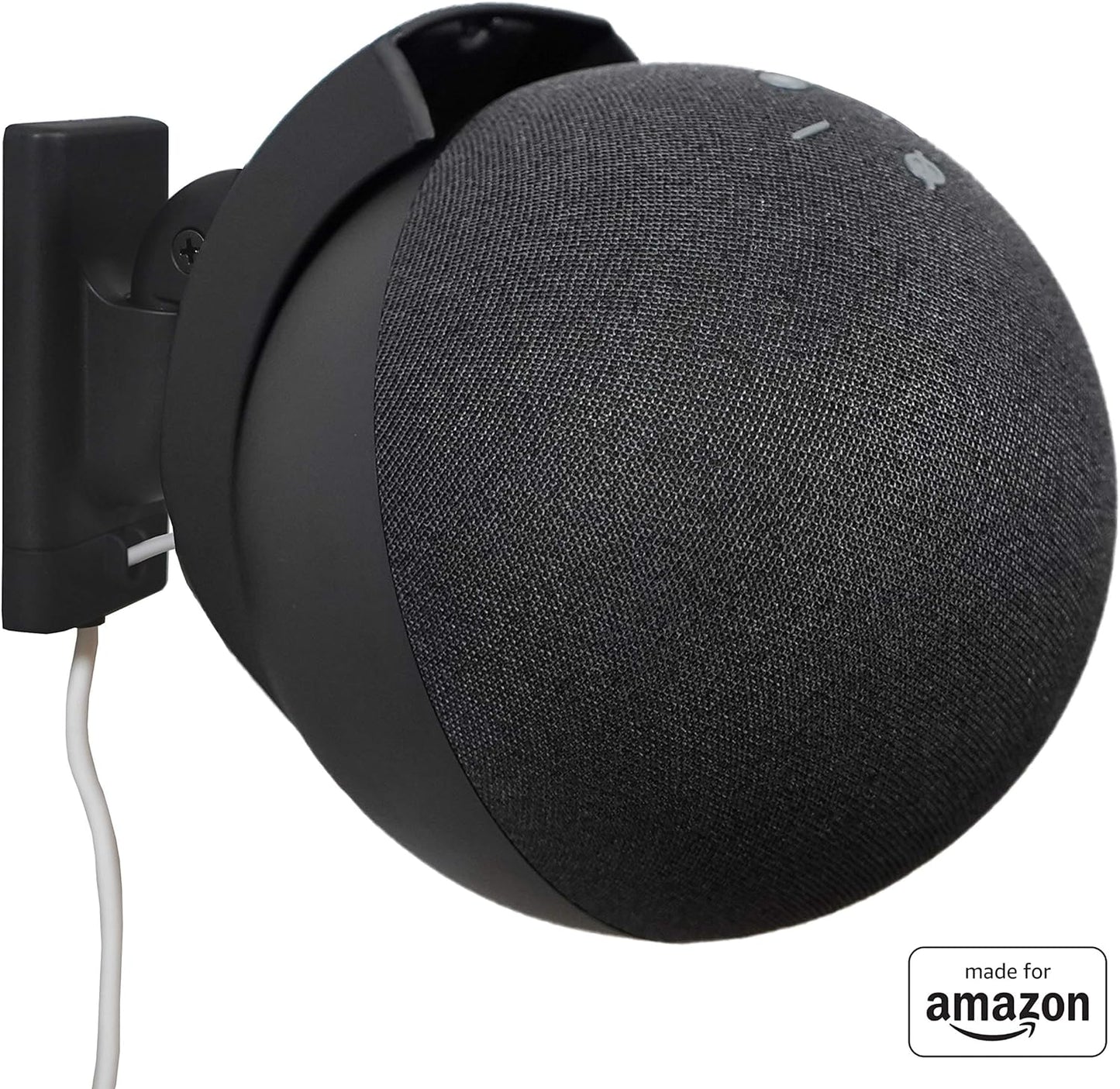 Made For Amazon Wall Mount, Black, Echo (4th generation) (OPEN BOX)