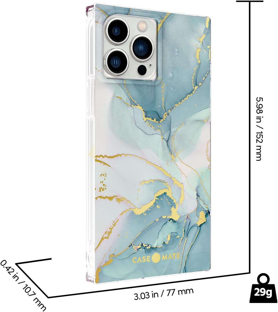 Case-Mate BLOX - Glacier Marble iPhone 13 Pro Case (OPEN BOX)