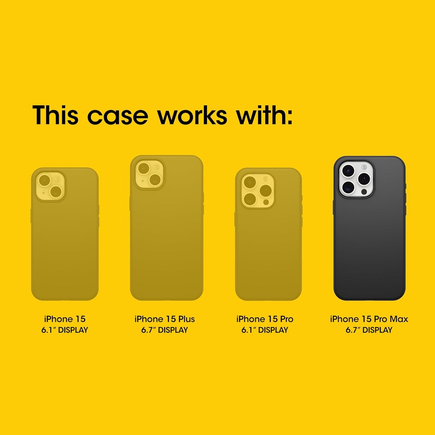 OtterBox Symmetry Series Case for iPhone 15 Pro Max - Clear (OPEN BOX)