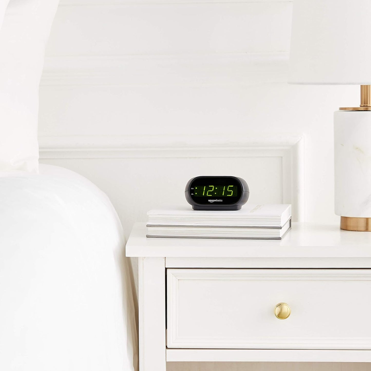 Amazon Basics Small Digital Alarm Clock – LED Display