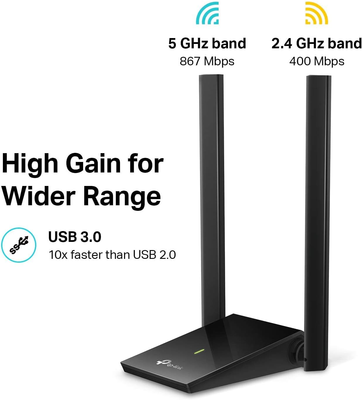 TP-Link USB WiFi Adapter, AC1300Mbps Dual Band T4U PLUS (OPEN BOX)
