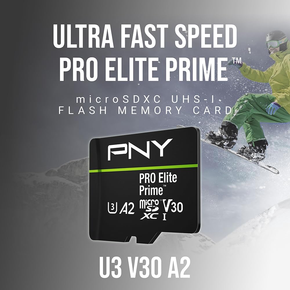 PNY 256GB PRO Elite Prime microSDXC Memory Card