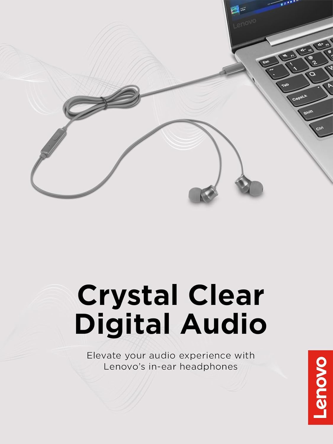 Lenovo 300 USB-C Wired In-Ear Headphone (OPEN BOX)