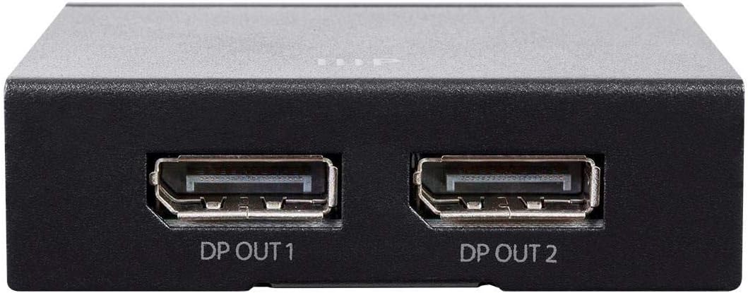 Monoprice 1x2 DisplayPort Splitter 4K@60Hz MST – High Bandwidth 21.6Gbps