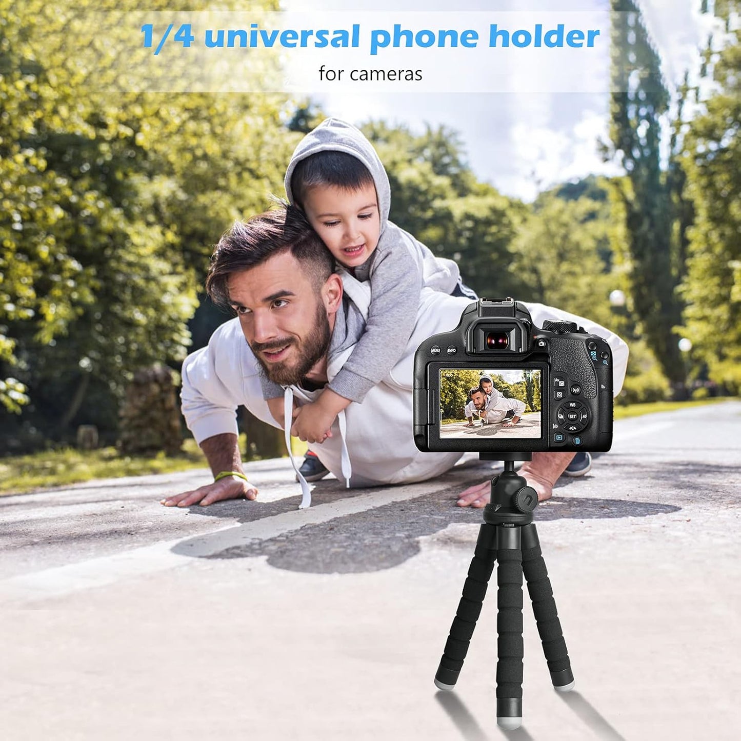 UBeesize Phone Tripod Portable and Flexible Tripod with Wireless Remote