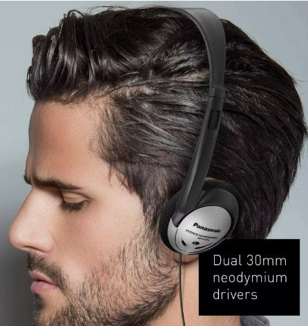 Panasonic RP-HT21 3.5 mm Jack Lightweight Wired On-Ear Headphones Black (NO BOX)
