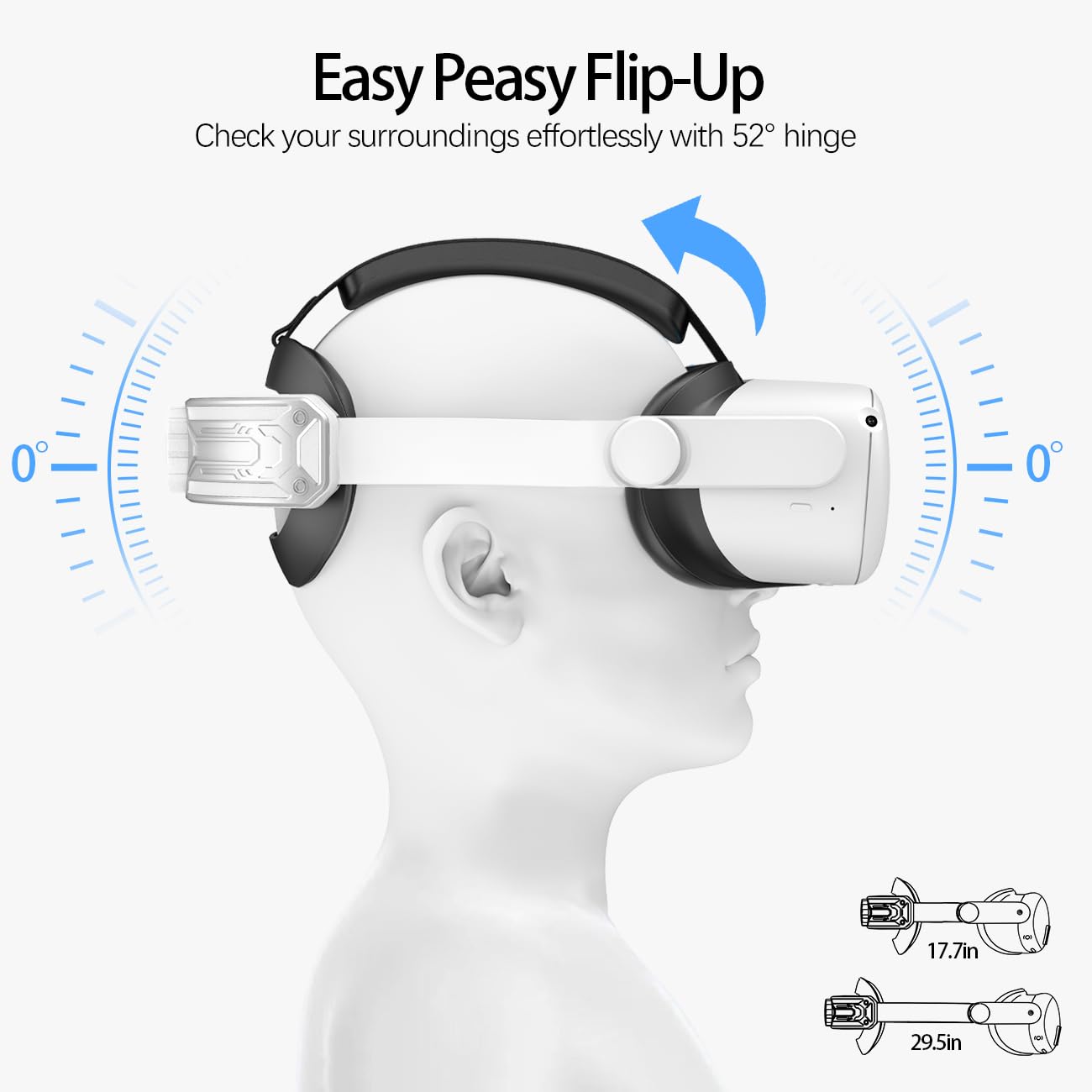 Head Strap for Meta Quest 2 VR – Elite Adjustable Cushion Oculus Replacement