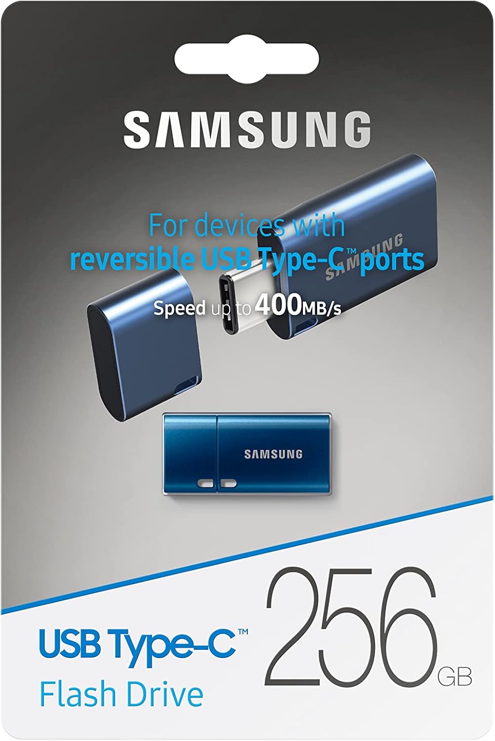 Samsung Type-C™ USB Flash Drive, 256GB, Transfers 4GB Files in 11 Secs (OPEN BOX)