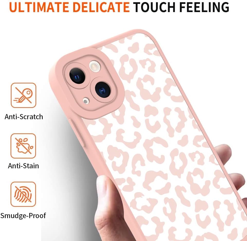 for Case Pink Leopard iPhone 13 Case with Camera Protection (OPEN BOX)