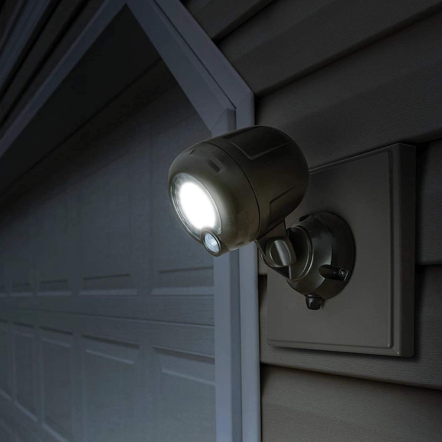 Beams MB360XT Wireless LED Spotlight (2-Pack, Brown) – 200 Lumens Motion-Activated Security Light