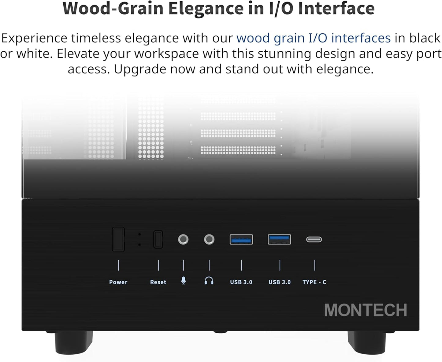 MONTECH XR (XR-B) ATX Mid-Tower PC Gaming Case Black