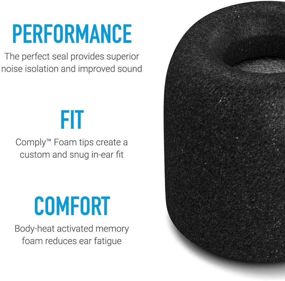 Comply Truegrip Pro Premium Earphone Foam Tips TW-200-C Black (OPEN BOX)