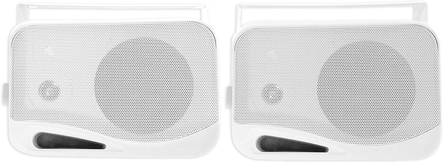 Pair Rockville HP4S-8 4" Outdoor/Indoor Home Theater Speakers w/ Swivel Bracket