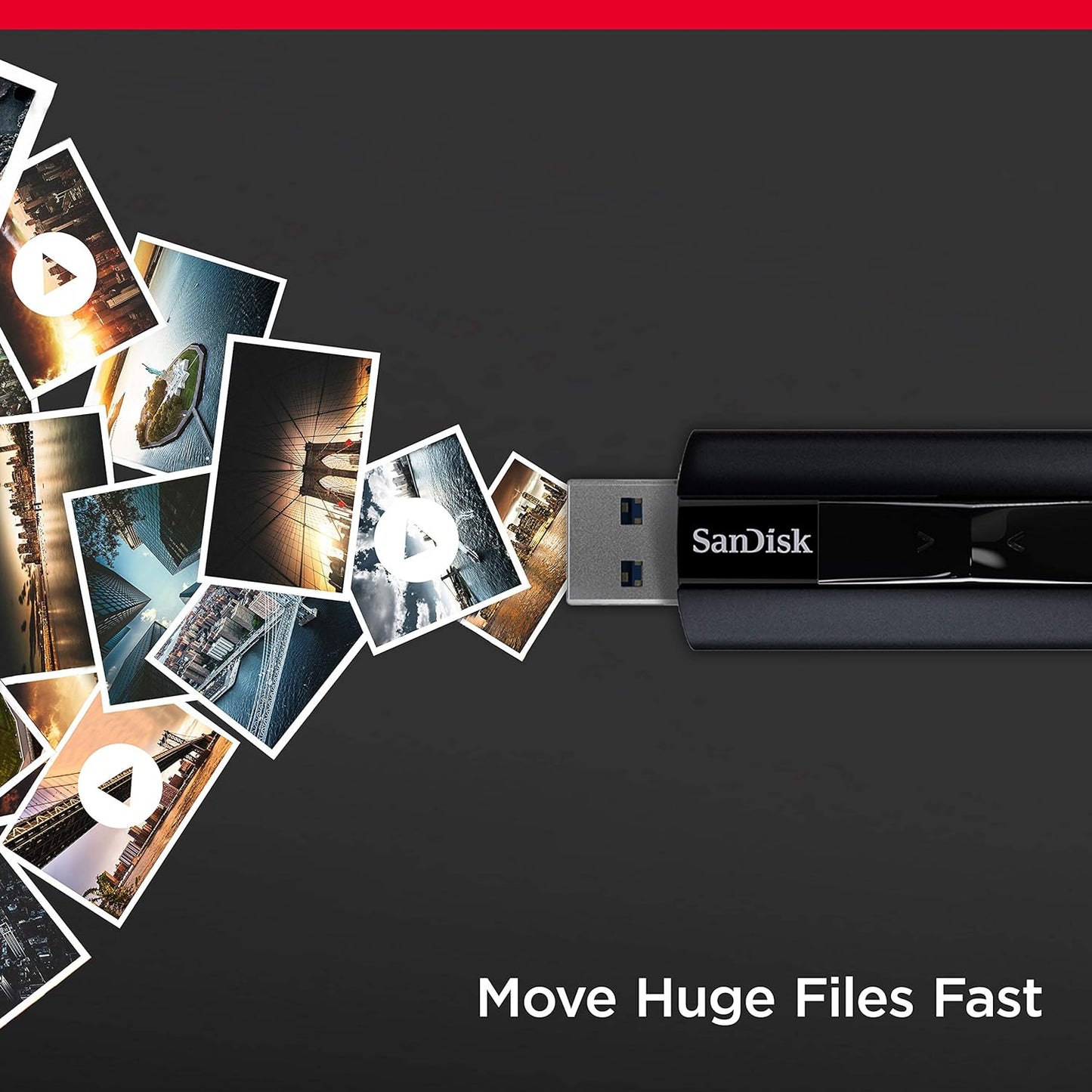 SanDisk 1TB Extreme PRO USB 3.2 Solid State Flash Drive - SDCZ880-1T00-G46 (OPEN BOX)