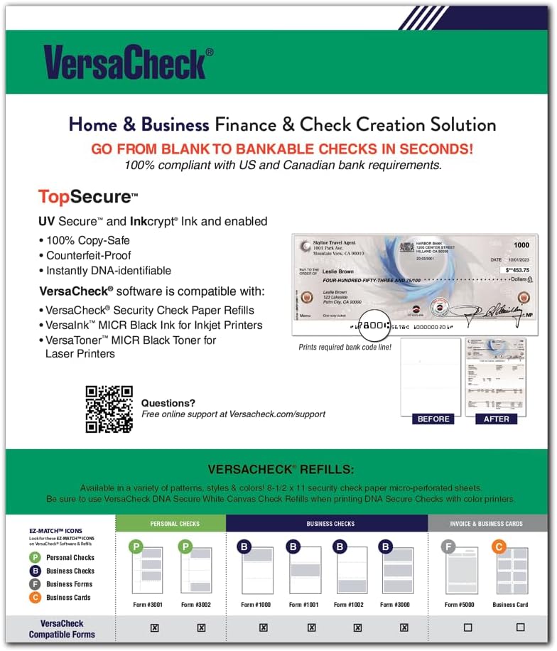 VersaCheck X9 Gold 2024 for Quickbooks - 5 User License