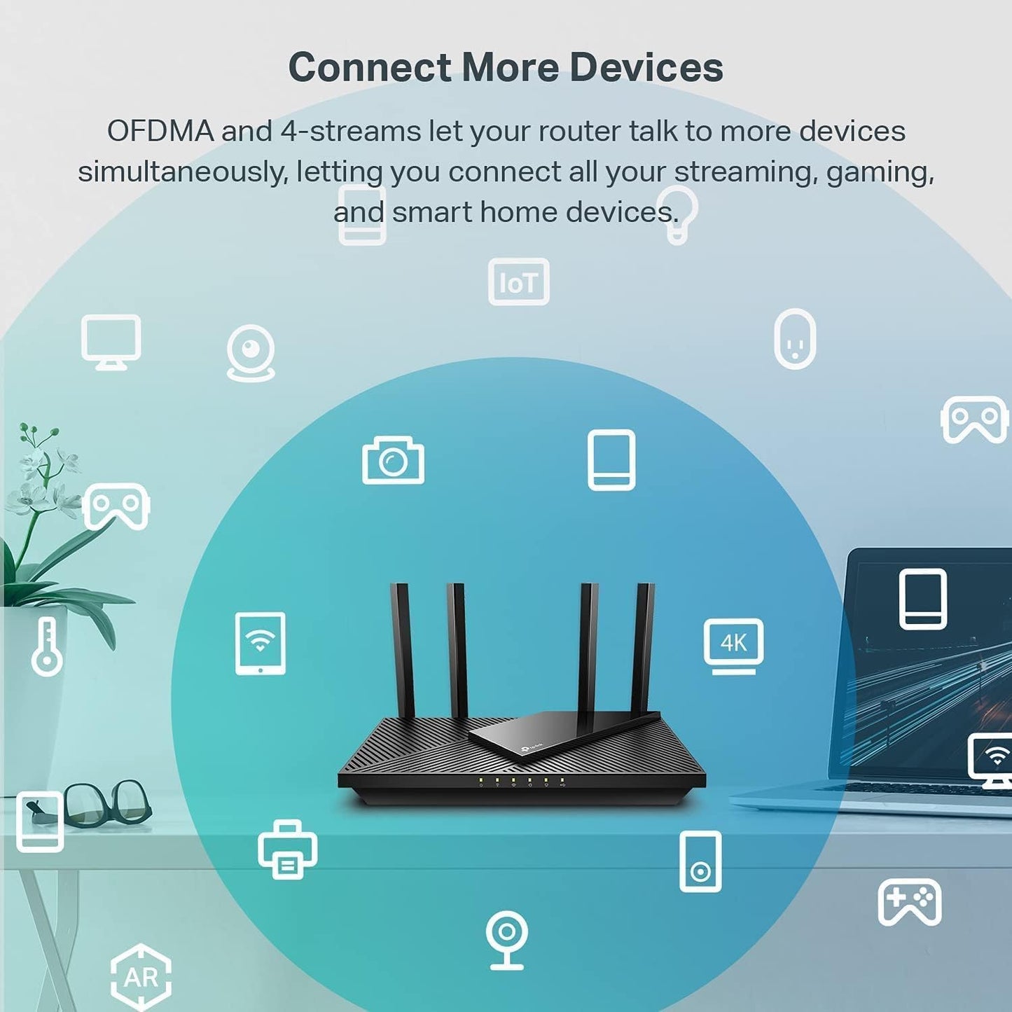 TP-Link AX3000 WiFi 6 Router (Archer AX55)