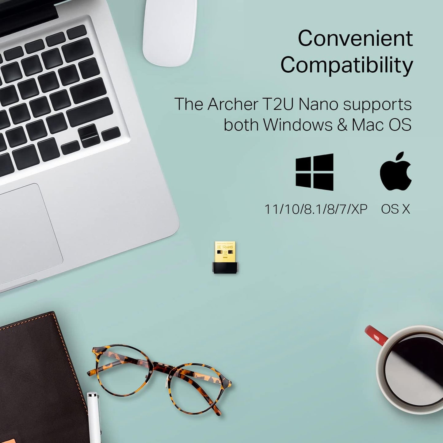 TP-Link Nano AC600 USB WiFi Adapter (Archer T2U Nano)