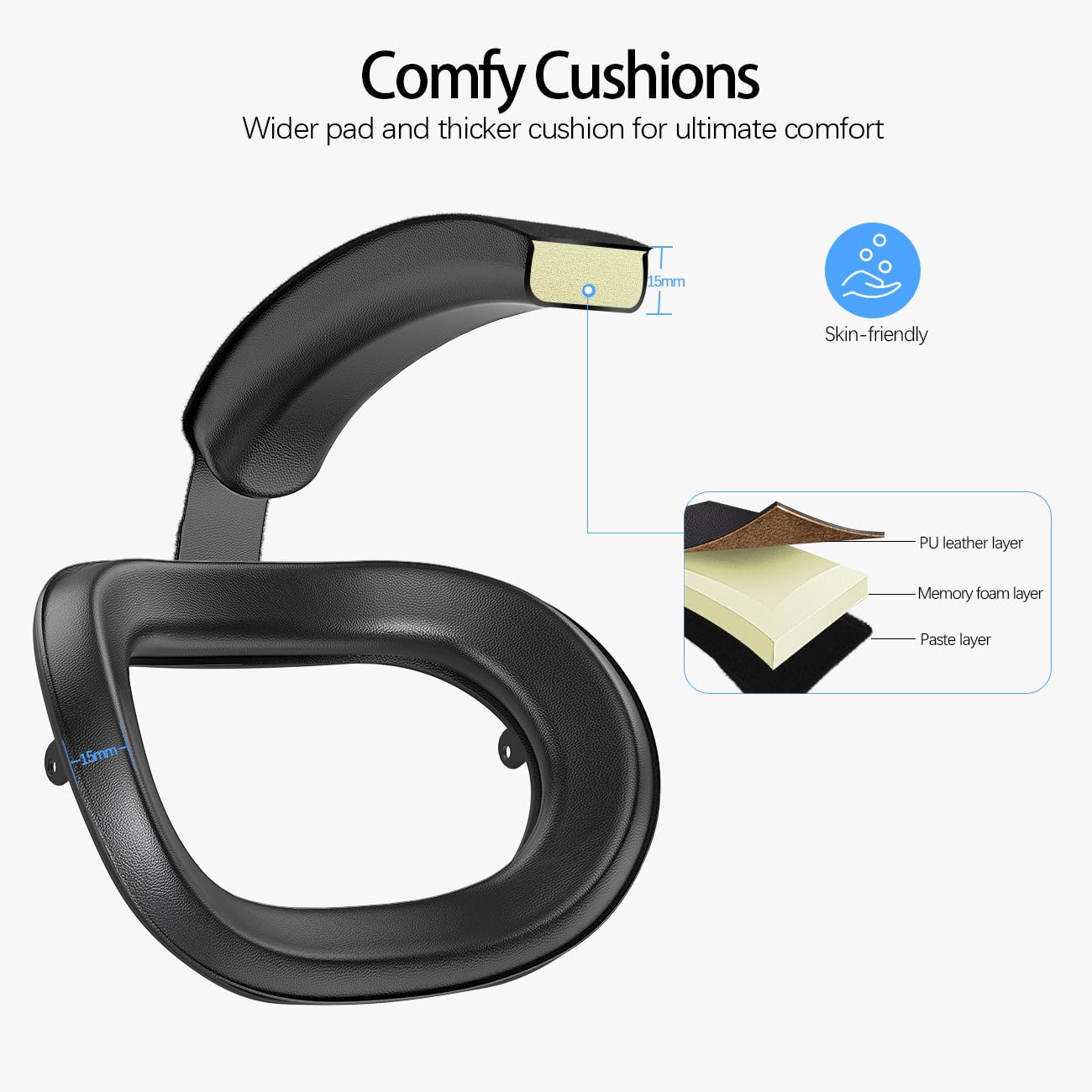Head Strap for Meta Quest 2 VR – Elite Adjustable Cushion Oculus Replacement