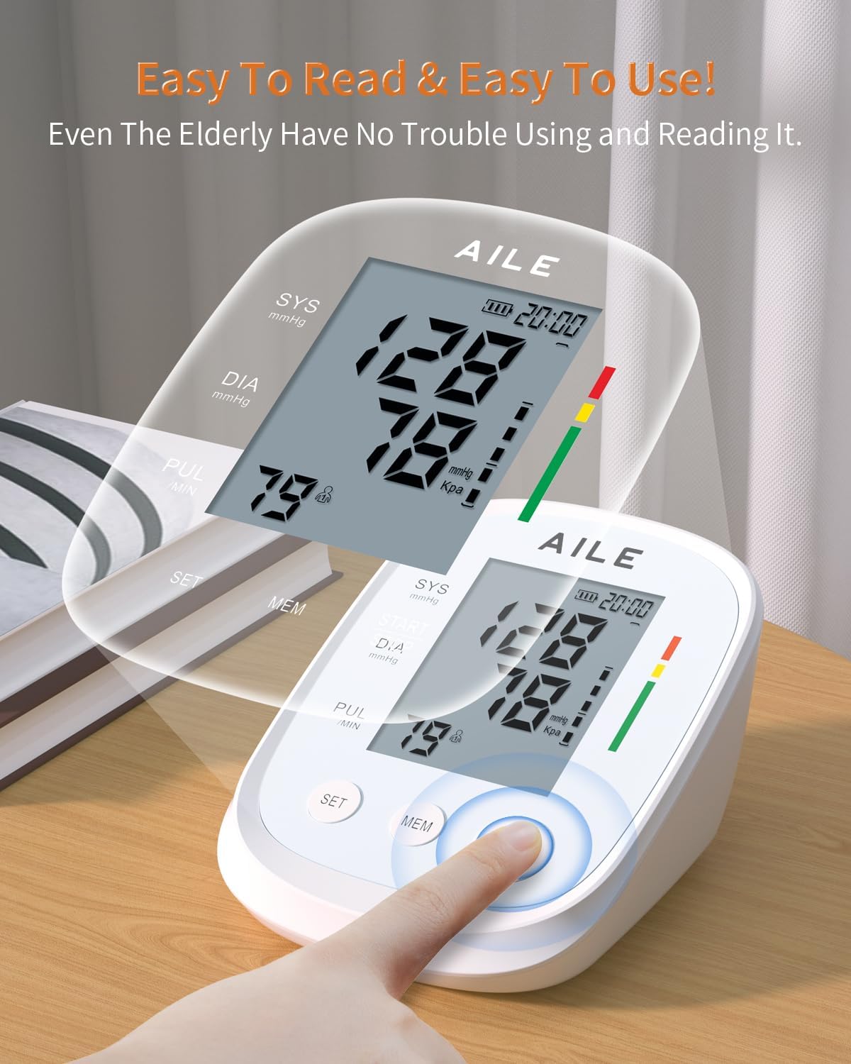 Blood Pressure Monitor AILE X5 Blood Pressure Machine Upper Arm Large (OPEN BOX)