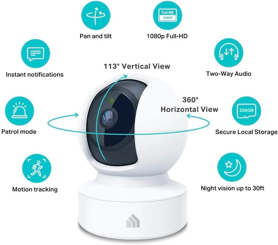 TP-Link Kasa Spot Camera Night Vision 1080p EC70 (Full HD) (OPEN BOX)