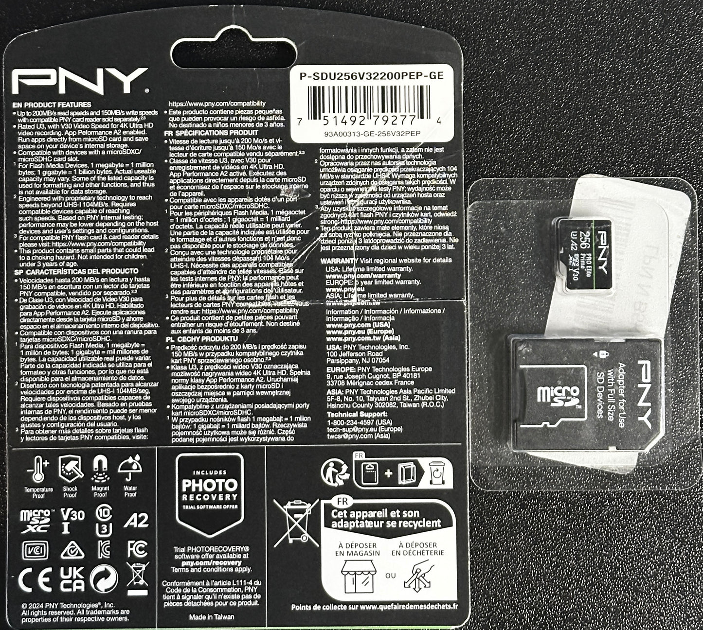 PNY 256GB PRO Elite Prime microSDXC Memory Card