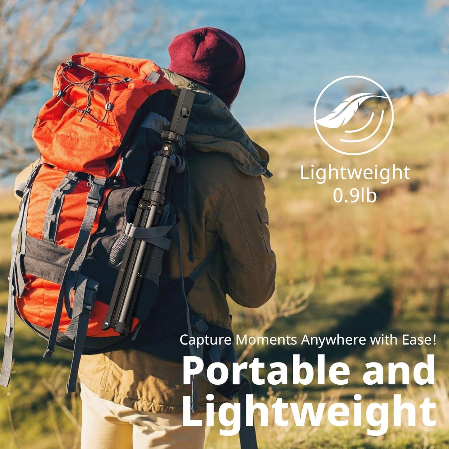 UBeesize 62" Phone Tripod & Selfie Stick with Wireless Remote β iPhone/Android