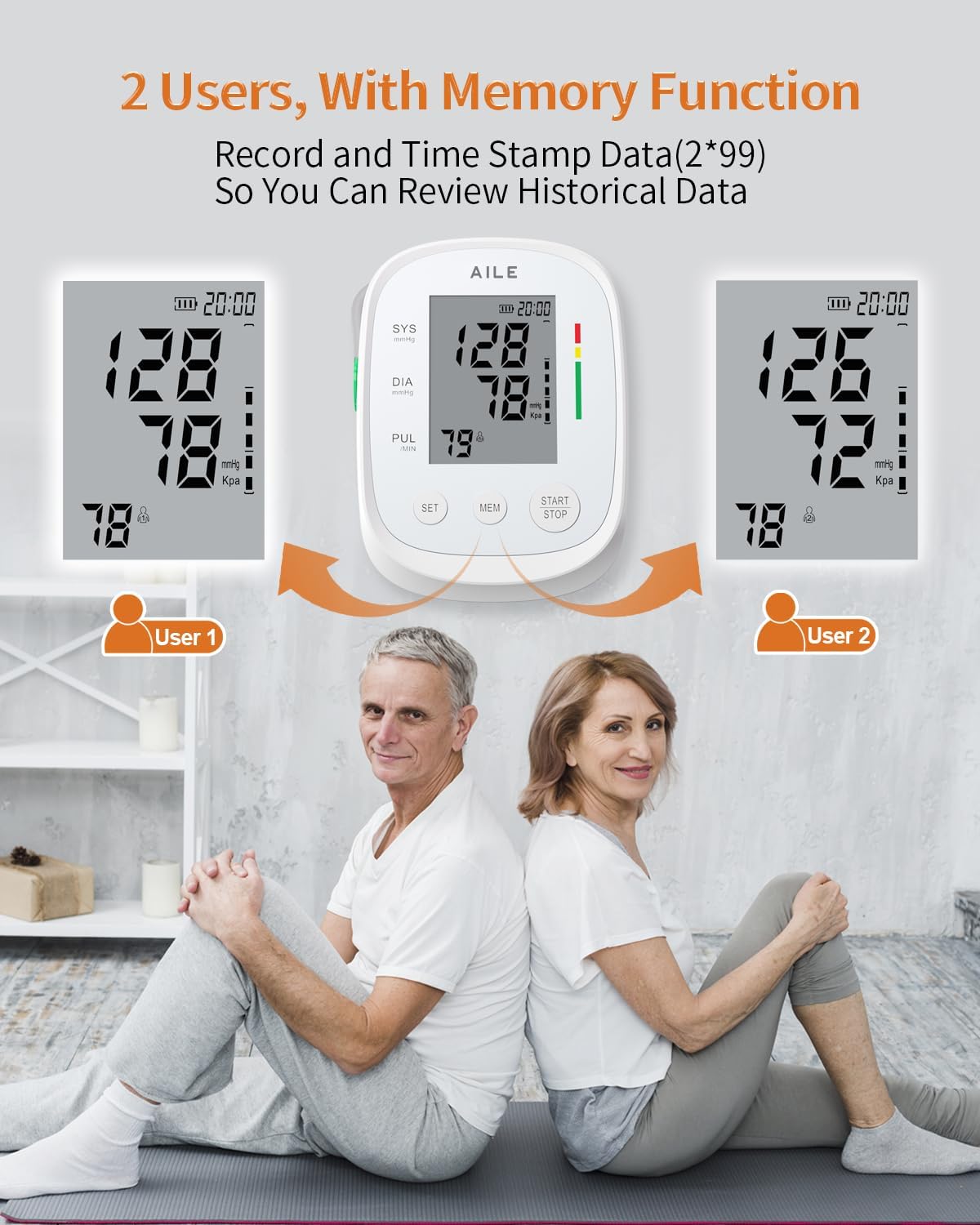 Blood Pressure Monitor AILE X5 Blood Pressure Machine Upper Arm Large (OPEN BOX)