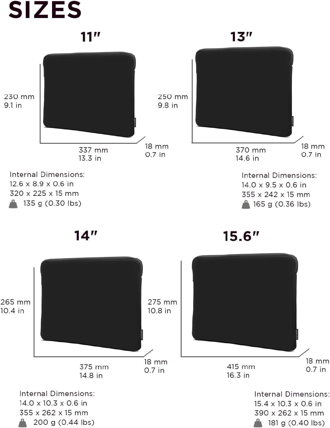 Lenovo Basic Laptop Sleeve 14 Inch Notebook/Tablet