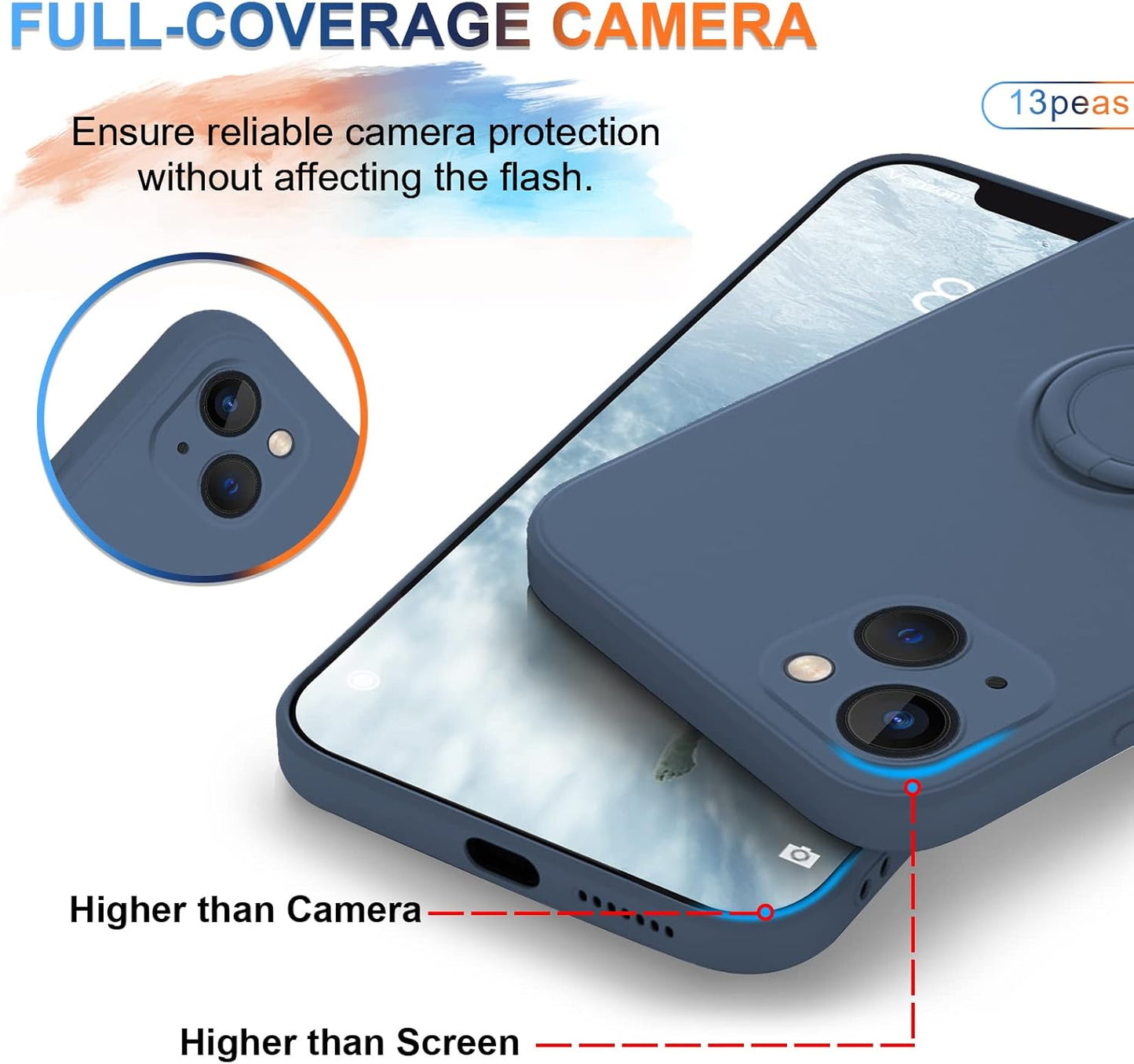 Magnetic Bracket Ring Phone Cases For IPhone 14 (OPEN BOX)