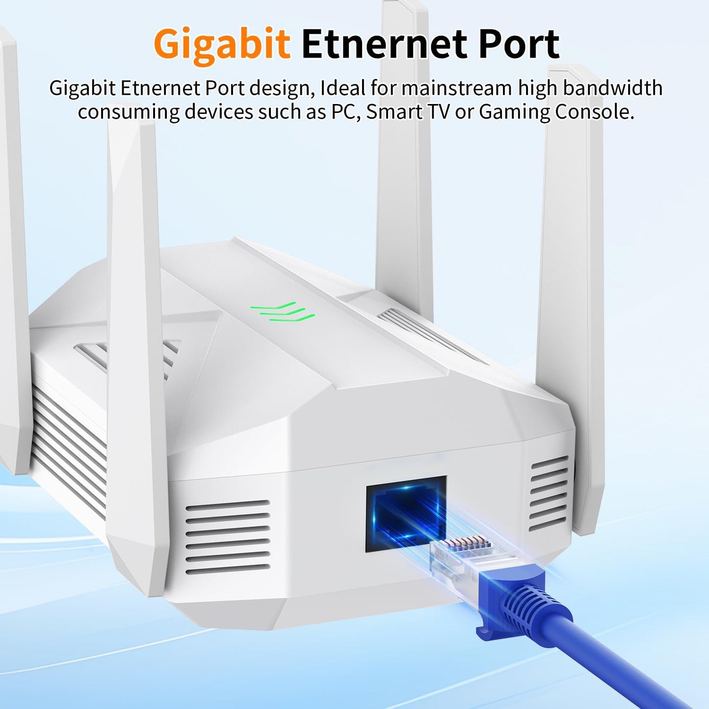 2025 WiFi Extender AC2100 Dual Band Booster-Fast Signal + Gigabit Port (OPEN BOX)