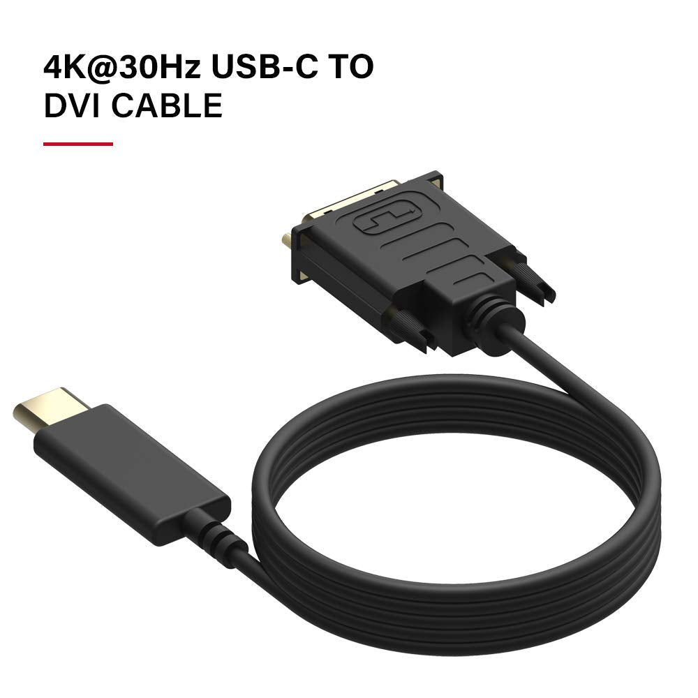 Upgrow USB C to DVI Cable 4K@30Hz Cable 4FT USB Type-C to DVI (OPEN BOX)