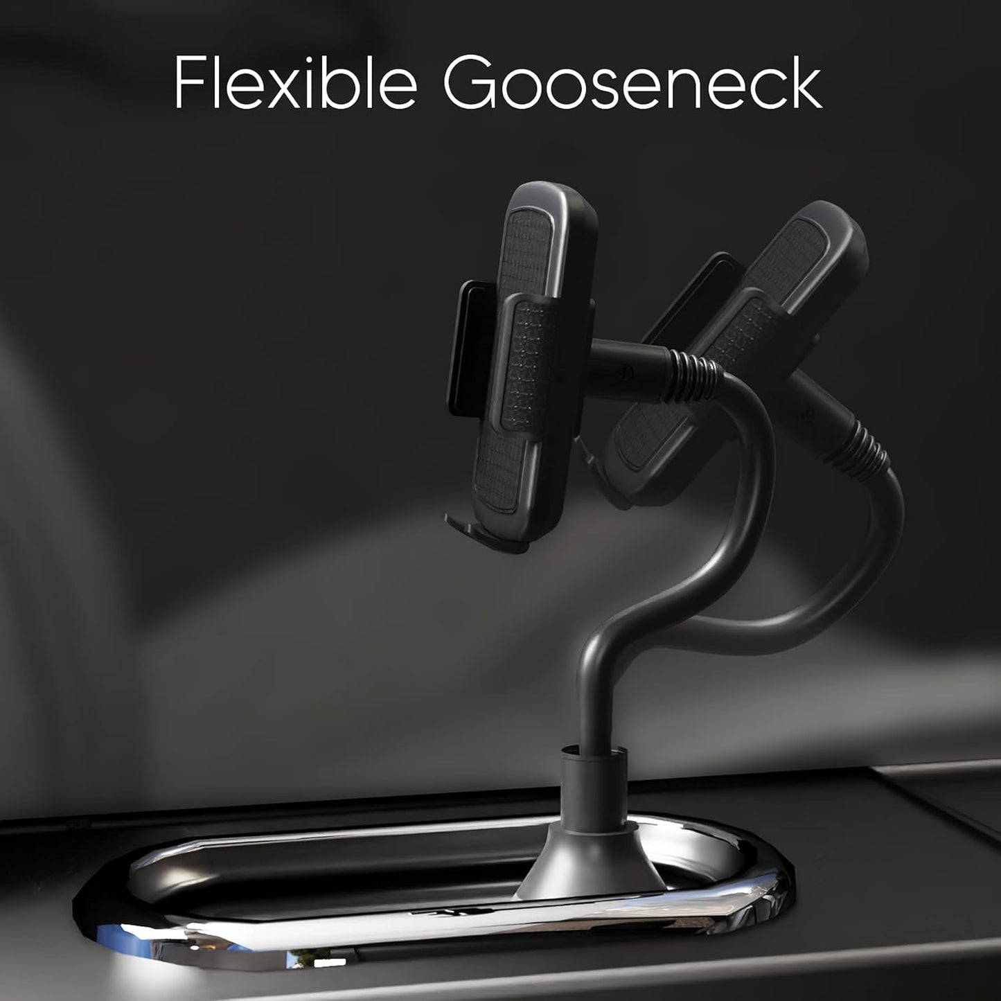 TALK WORKS 8" Gooseneck Car Cupholder Phone Mount – iPhone & Smartphones