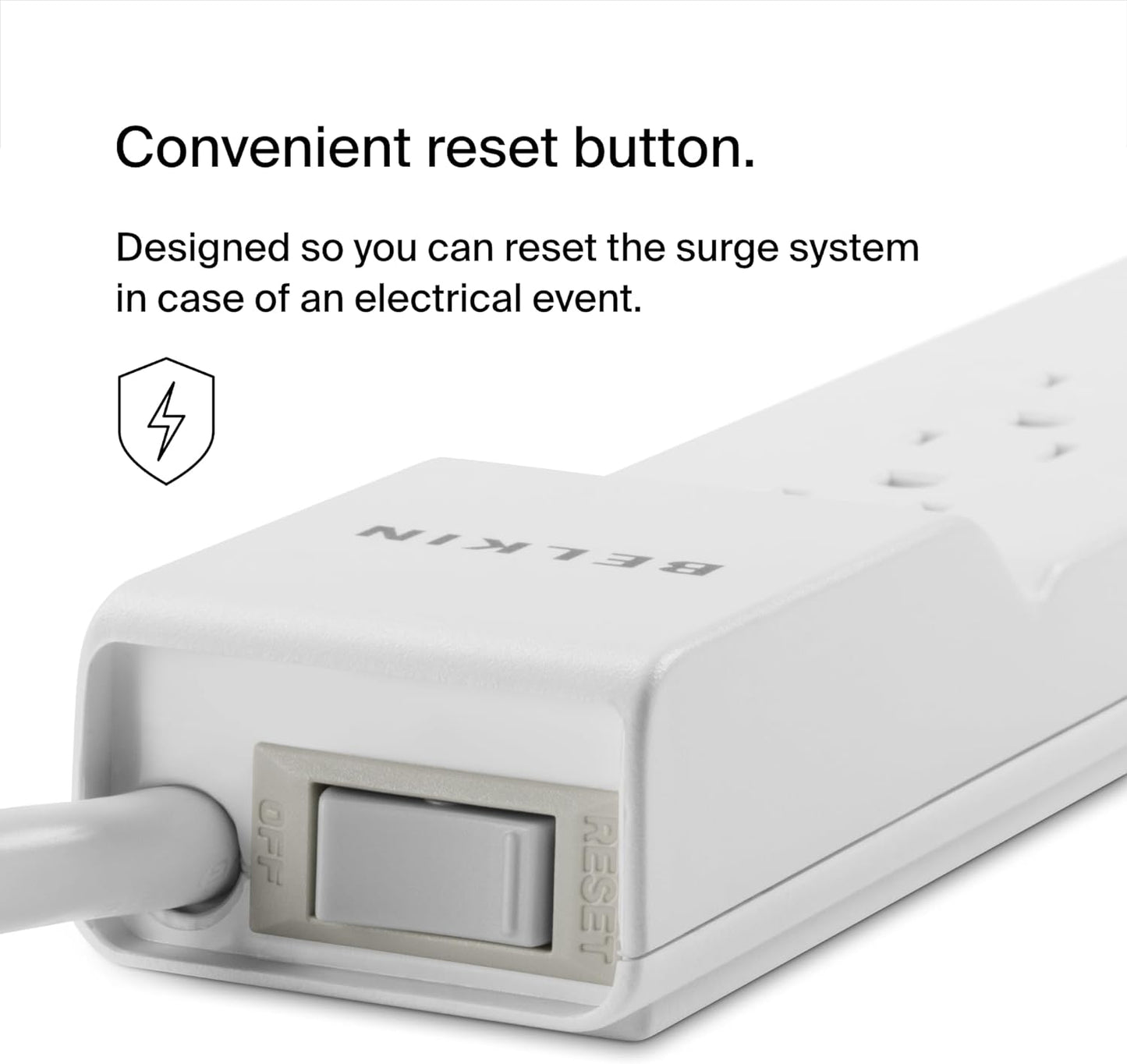 Belkin 6 Outlet Power Strip Extension Cord w/ Surge Protector Tap 10 ft.