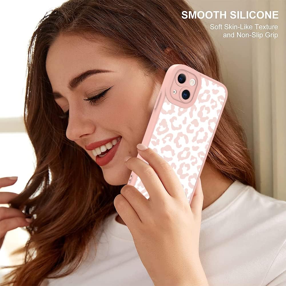for Case Pink Leopard iPhone 13 Case with Camera Protection (OPEN BOX)