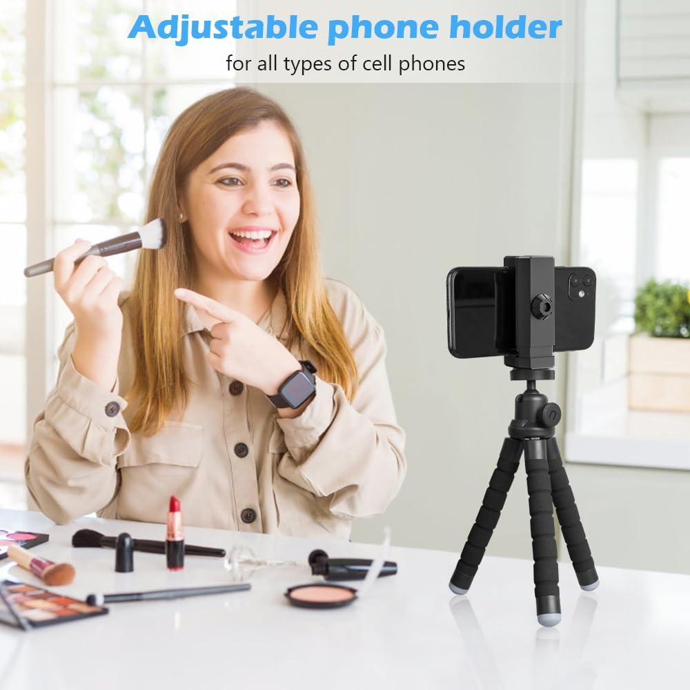 UBeesize Phone Tripod Portable and Flexible Tripod with Wireless Remote