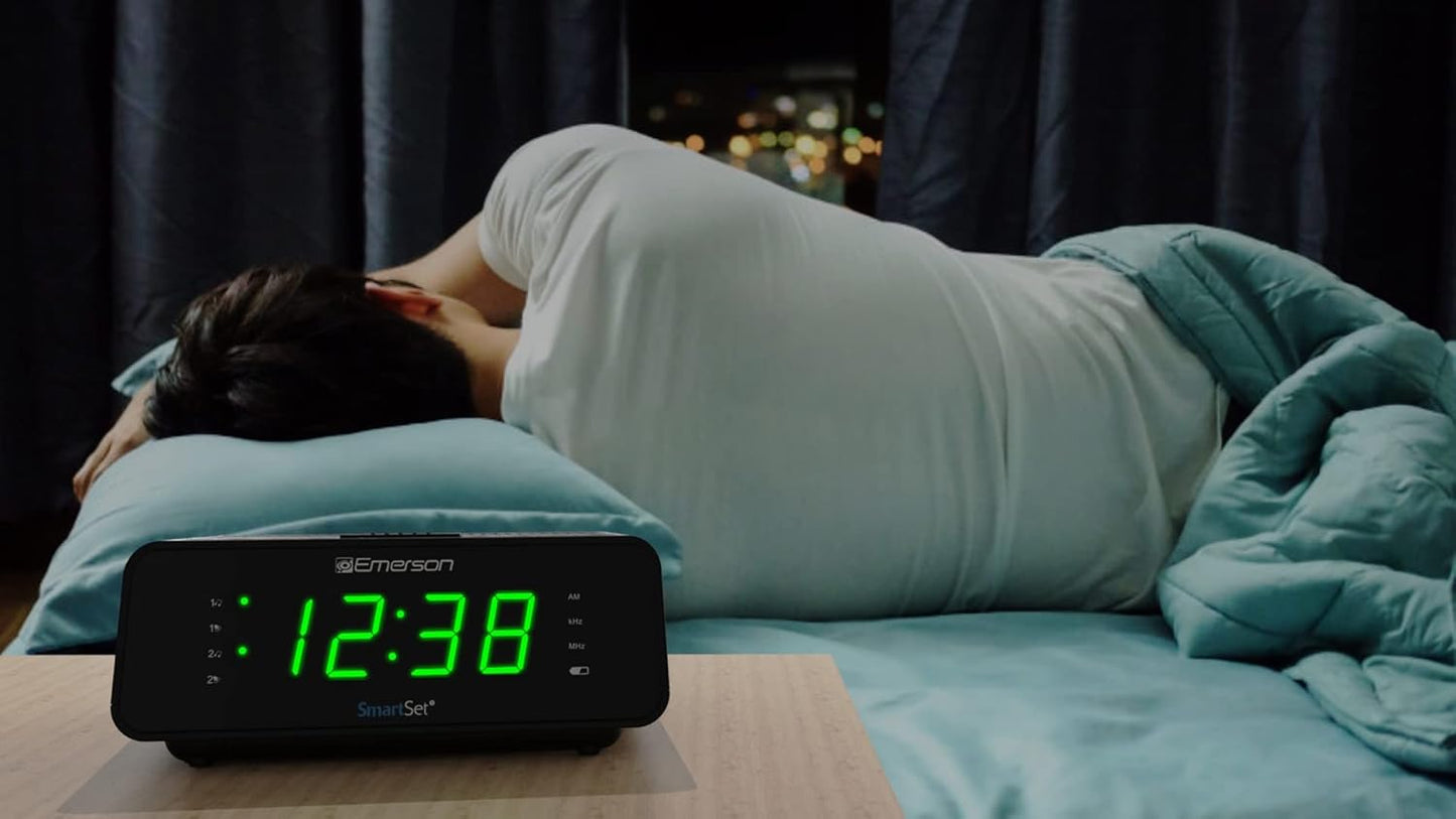 Emerson SmartSet Dual Alarm Clock Radio – AM/FM