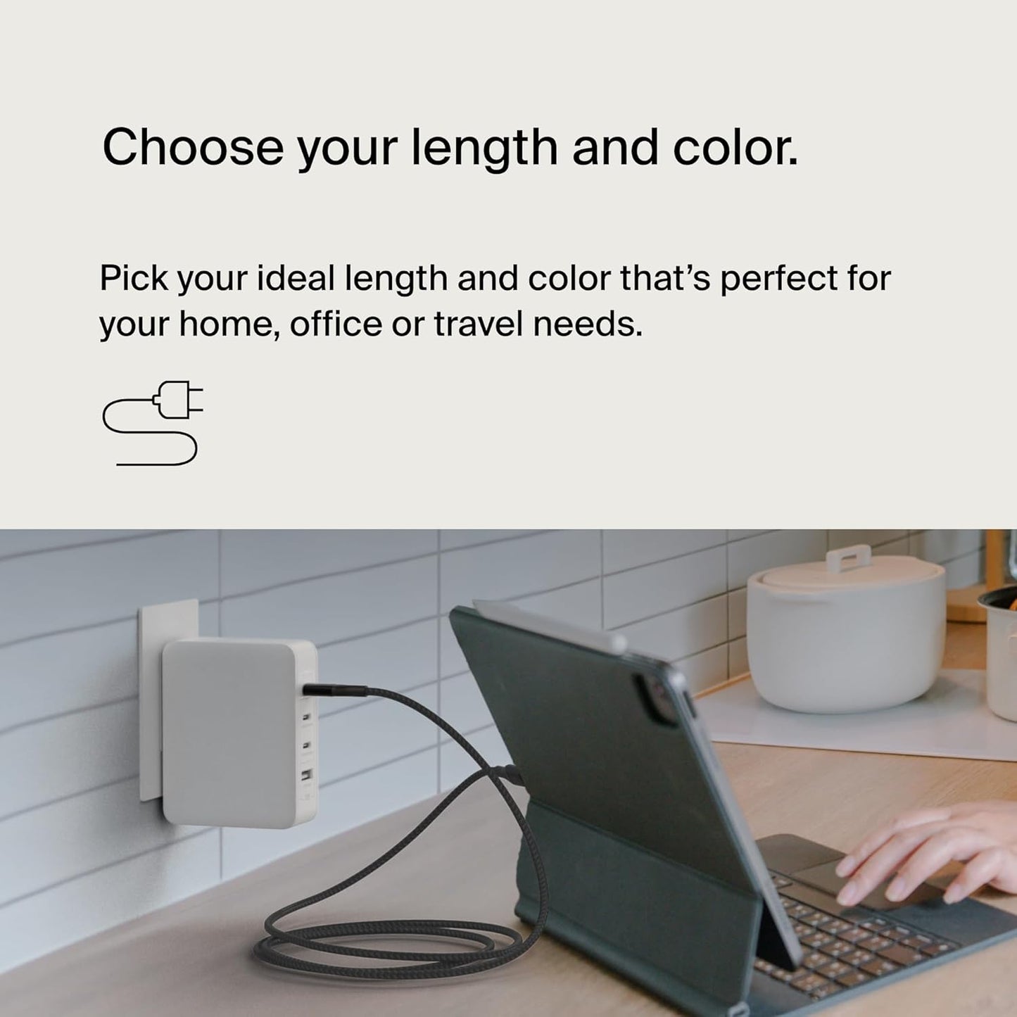 Belkin BoostCharge USB-C to USB-C Cable 240W Fast Charge Braided 2m (OPEN BOX)