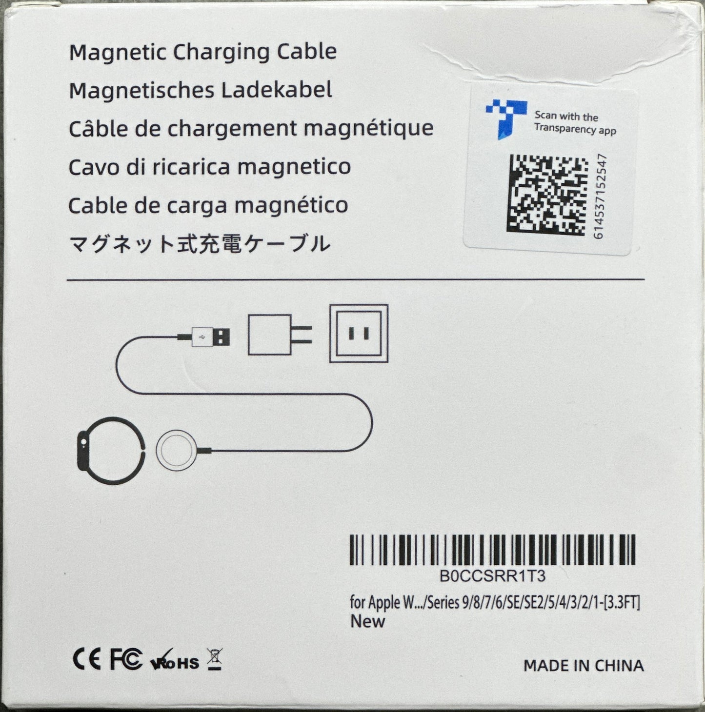 2Pack Magnetic Wireless Charger – Fast USB Charging Cable for Smart Watch