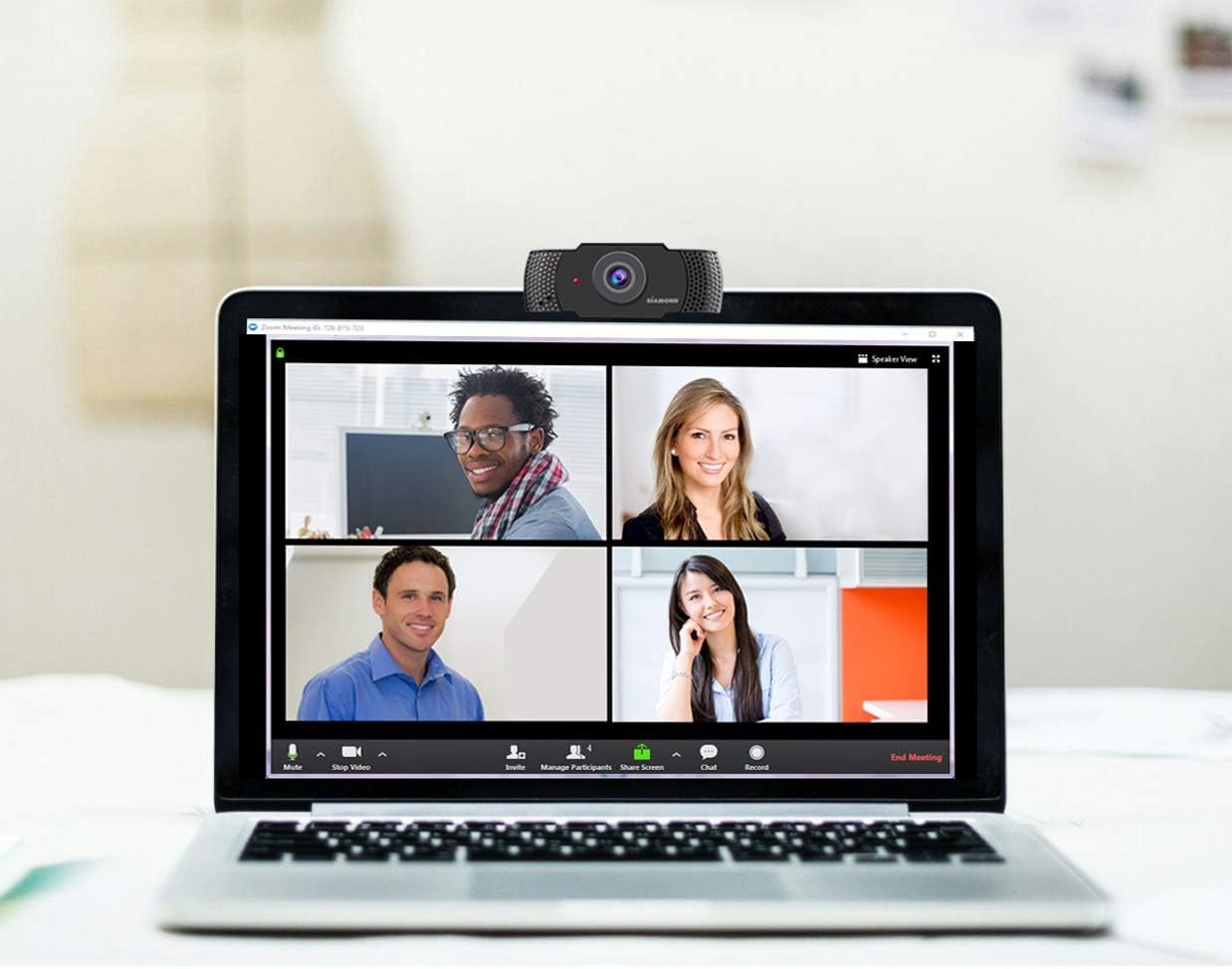Diamond Full HD 1080P webcam with built-in microphone 30FPS (OPEN BOX)