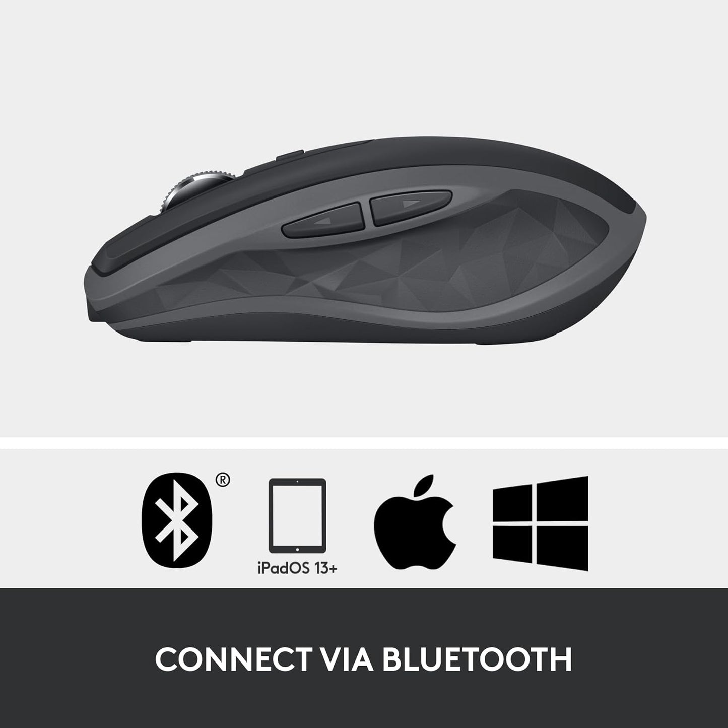 Logitech MX Anywhere 2S Wireless Bluetooth Mouse – Works on Any Surface