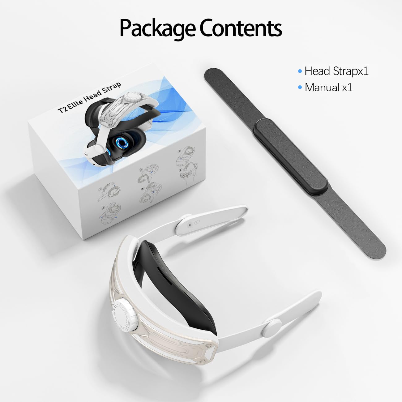Head Strap for Meta Quest 2 VR – Elite Adjustable Cushion Oculus Replacement