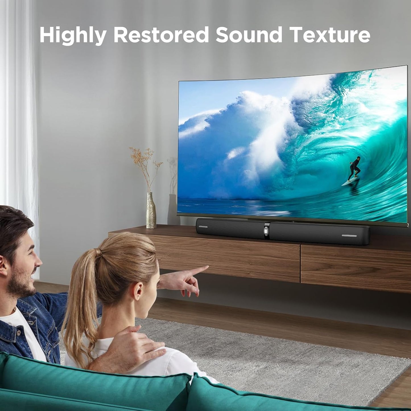 Assistrust Soundbar for Smart TV/PC/Projector – Bluetooth/ARC/Optical/AUX