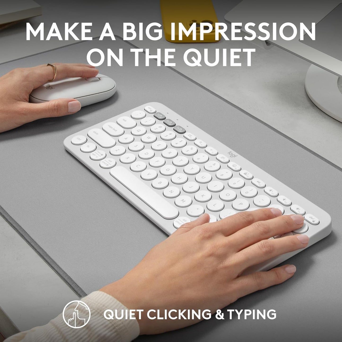 Logitech Pebble 2 Combo Wireless Keyboard Mouse White
