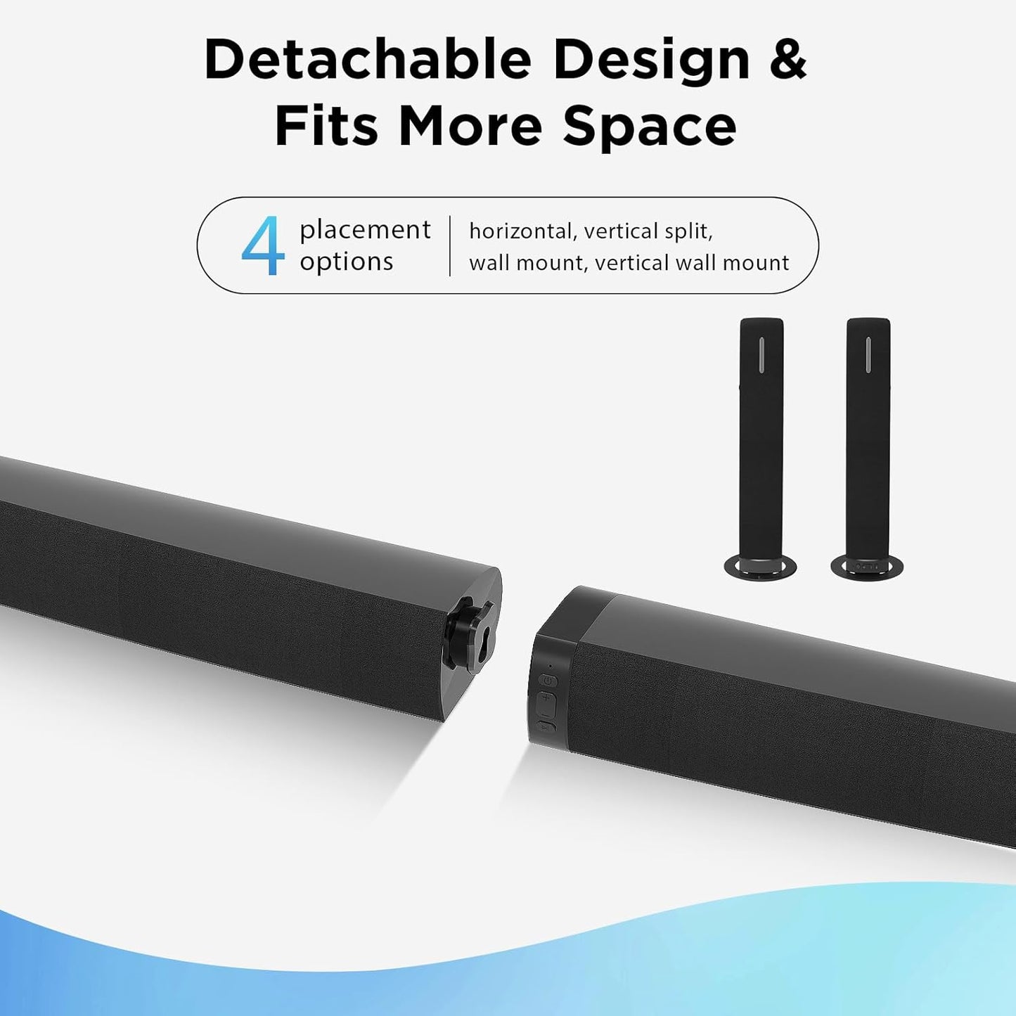 Assistrust Soundbar for Smart TV/PC/Projector – Bluetooth/ARC/Optical/AUX