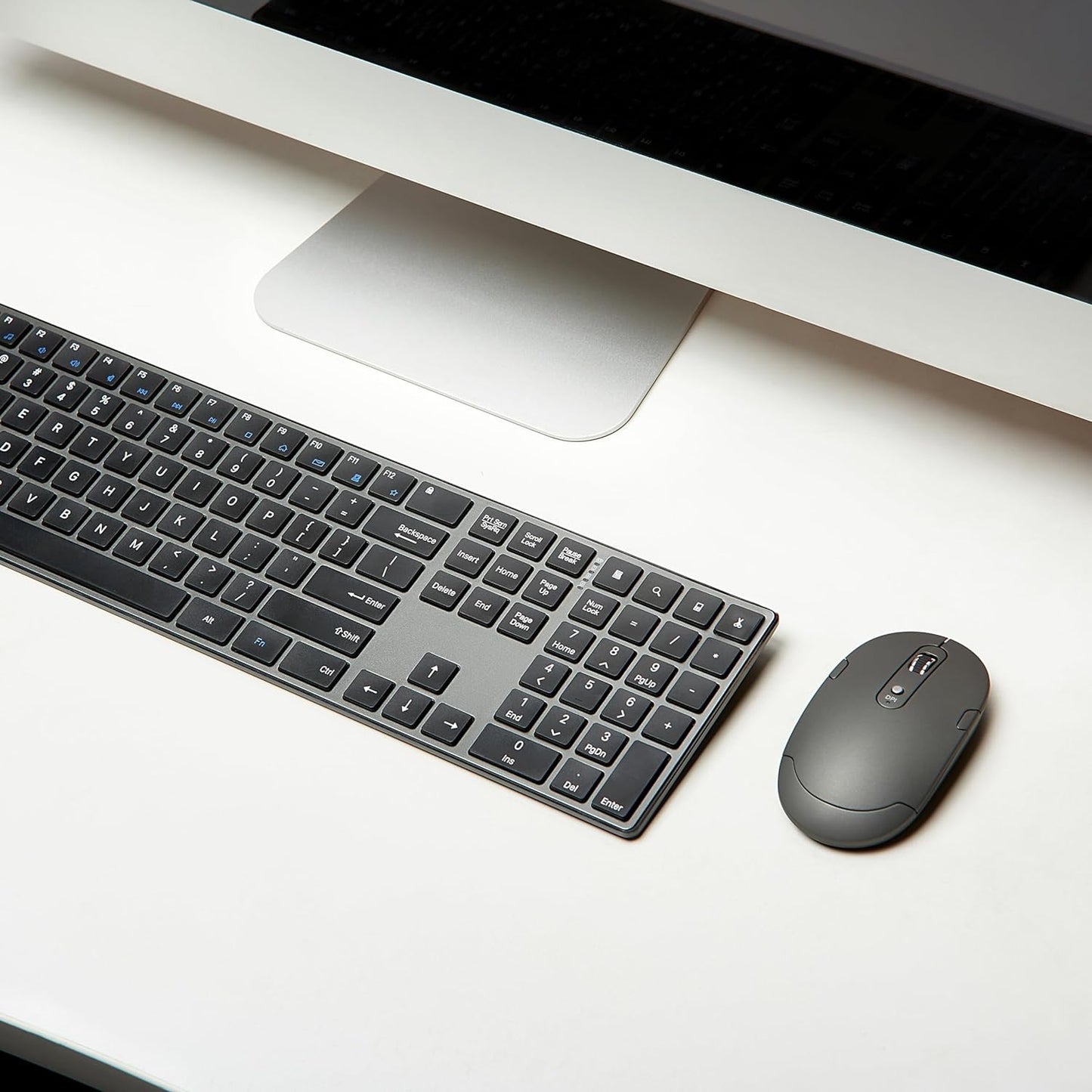 Amazon Basics Ultra Premium Wireless Keyboard and Mouse Combo - Rechargeable