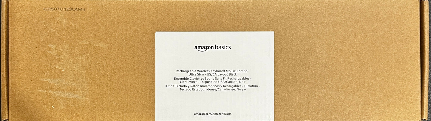 Amazon Basics Ultra Premium Wireless Keyboard and Mouse Combo - Rechargeable