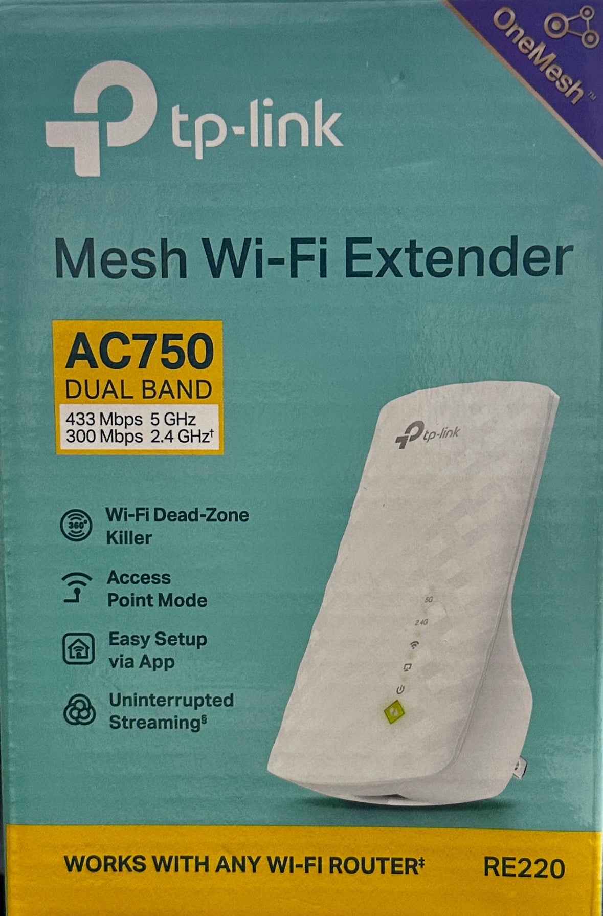 TP-Link AC750 WiFi Extender RE220